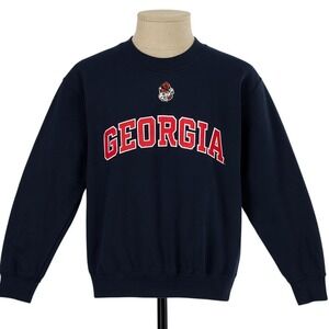 Georgia Bulldogs Sweatshirt Mens S Collegiate Teamwear Preppy Classic Streetwear